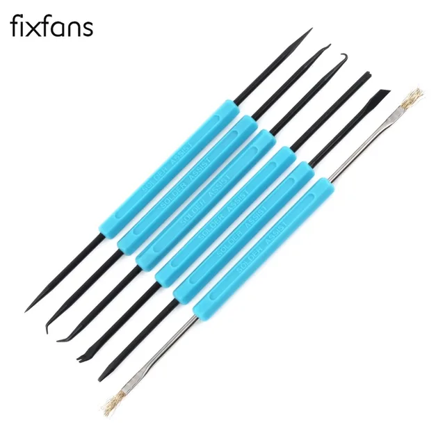 Modest FIXFANS 6 in 1 Solder Assist Tool Kit Precision Electronic Components Welding Grinding Cleaning BGA PCB Repair Hand Tool Set Modest FIXFANS 6 in 1 Solder Assist Tool Kit Precision Electronic Components Welding Grinding Cleaning BGA PCB Repair Hand Tool Set