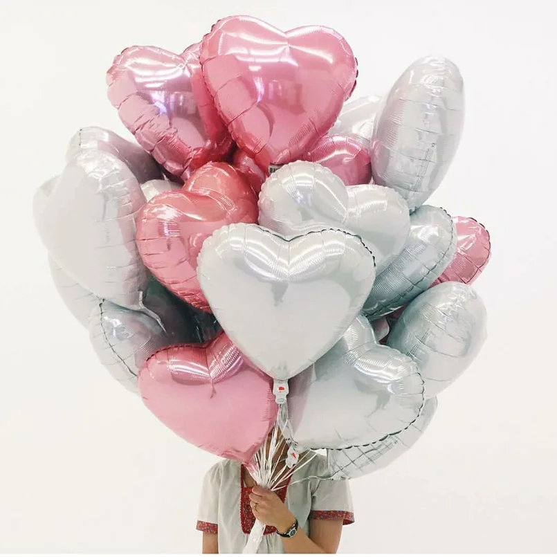 8 шт. надувные шары из алюминиевой фольги 18 дюймов|ballon pink|ballon heartballon decoration |