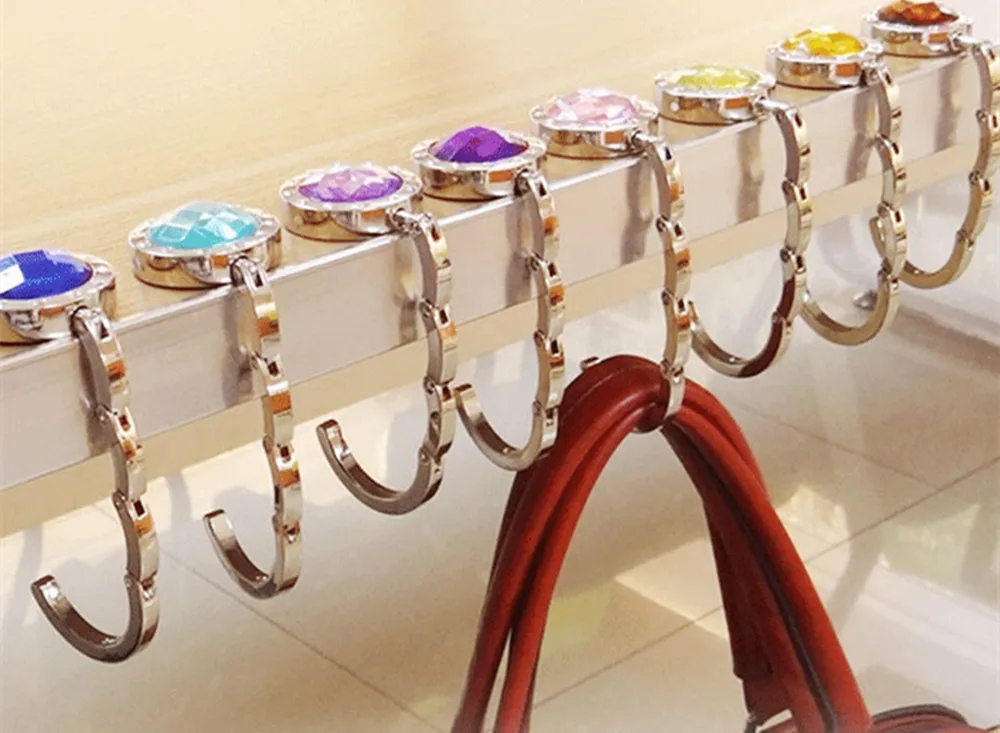 Best Mix Colors Fashion Round foldable Bag Hanger Purse Hook purse
