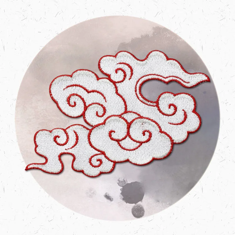

AHYONNIEX Brand Auspicious Cloud Multi Color Shape Embroidered Patches Sewing Stickers for Clothing Applique Diy Accessories