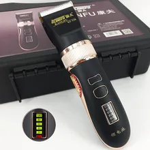 Профессиональный триммер для волос, 2000 мА, литиевая батарея, титановое лезвие, светодиодный, турбо перезаряжаемый, машинка для стрижки волос, машинка для стрижки волос, набор инструментов