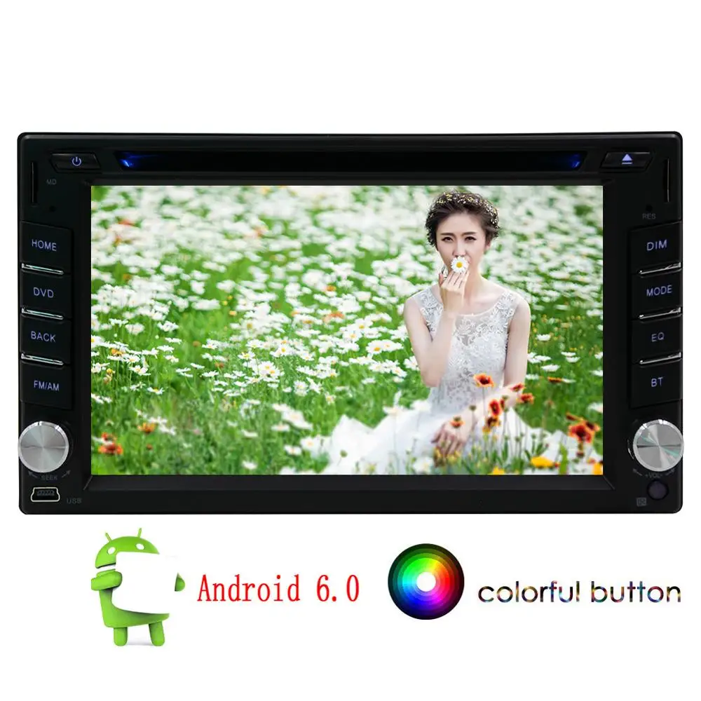 Perfect Android 6.0 Auto Car Radio Stereo 2Din Head Unit Capacitive screen DIN GPS Navigation Mirror link SWC WIFI Support 4G3G DVR OBD2 2
