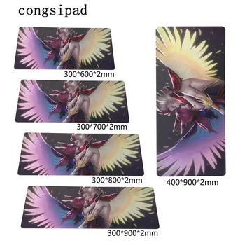 

DIY Anti-skid Mat Mousepad for Game PC Computer Laptop Mice Pad For Game Player-LOL Rakan and Xayah Hero