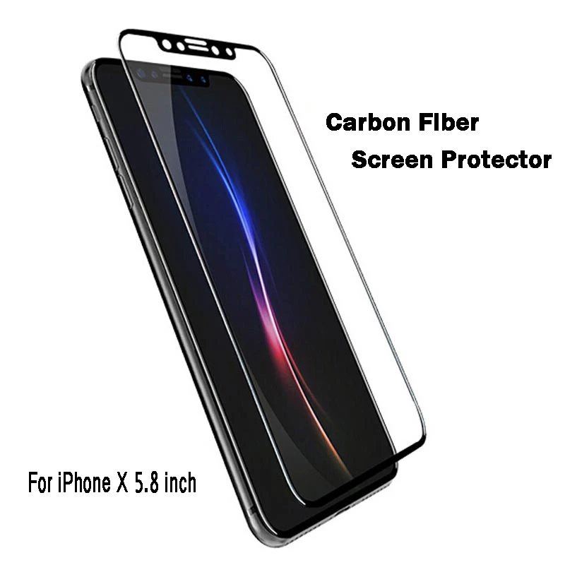10PcsLot Nicotd 3D Soft Edge Tempered Glass for iPhone X 10 5.8 Anti-Scratch Shockproof Toughened Screen Protector Cover Film