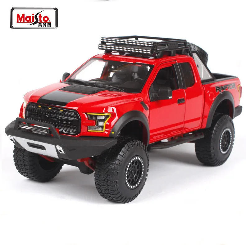 

New Maisto 1/24 Ford F-150 2017 Raptor SVT PICKUP Truck Diecast Car Model Metal Car Toy For Kids Birthday Gift Toy Free Shipping
