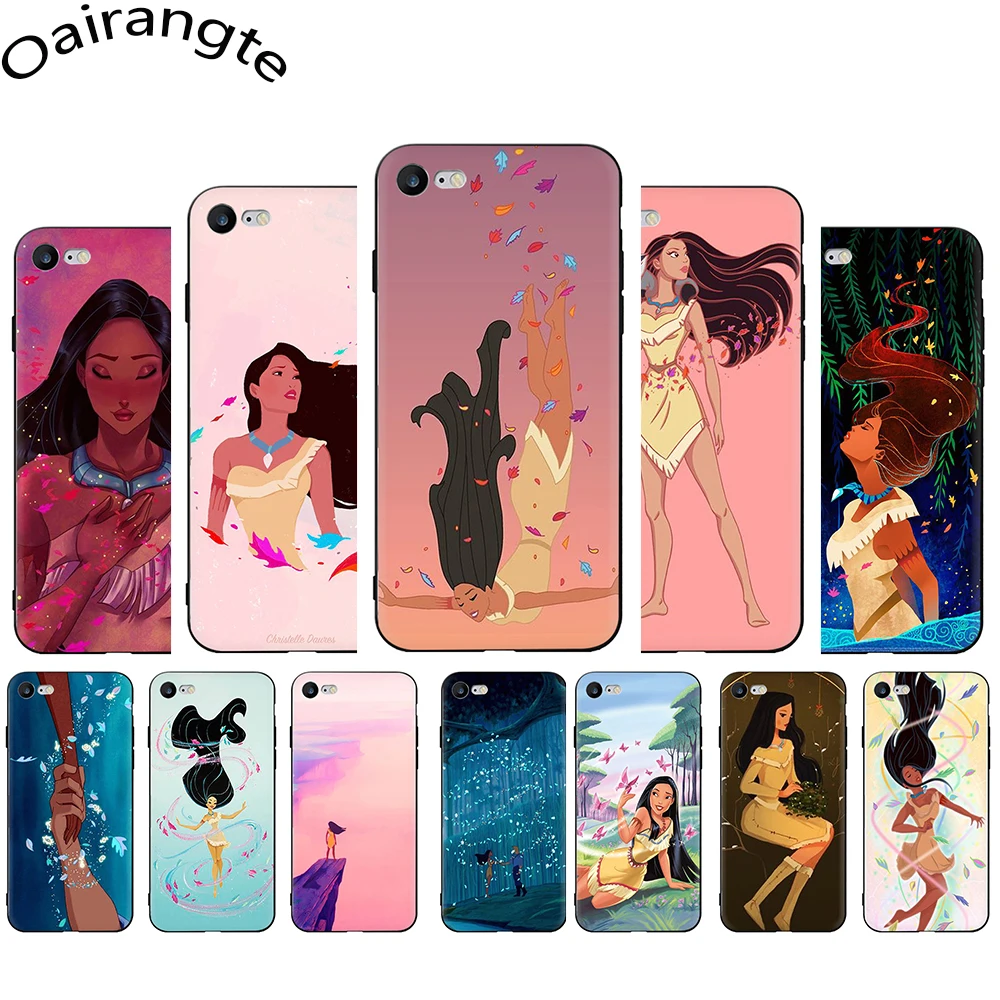 

Pocahontas Soft Phone Cover Case for iphone 5 5S 6 6S Plus 7 8 Plus X XR XS 11 Pro Max