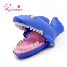 

Rosana Kids Child Electronics Mini Shark Bite Hand Fingers Fun Toys Portable Glowing Sound Tricky Game Educational Prank Toy