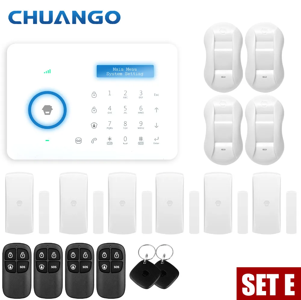 Smart PSTN Home Burglar Security Alarm System PIR Motion Detector Sensor Alarm 