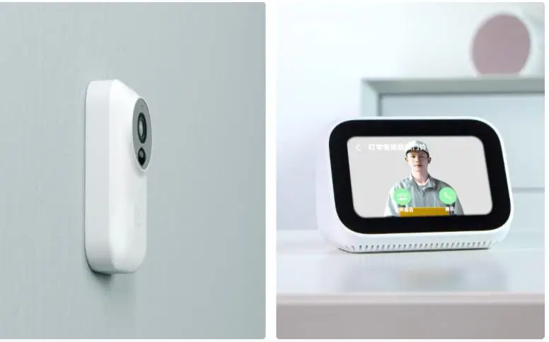  Xiaomi Zero AI face recognition 720P infrared night vision video doorbell set detection smart wifi 