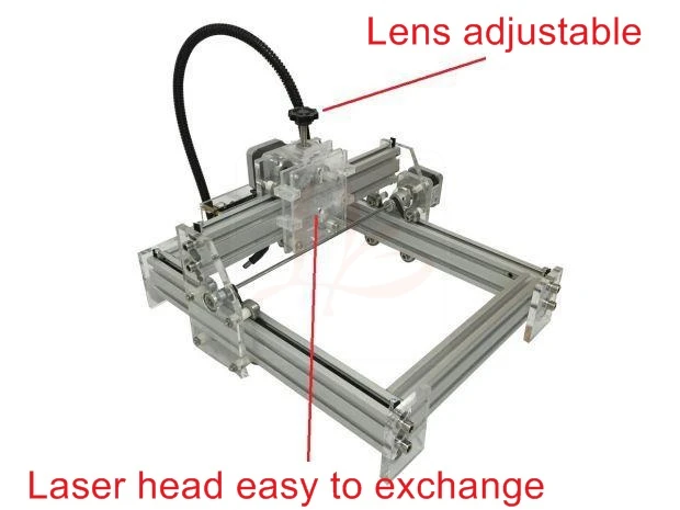 

Disassembled LY 2500MW Blue Violet Mini DIY Laser Engraver IC Marking Printer