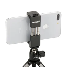 Ulanzi IRON MAN Aluminum Universal Phone Mount Holder Stand Clip Tripod Mount Adapter for iPhone 7 / 7 Plus Android Smartphone