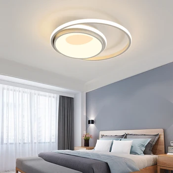 

Black White body LED Chandeliers For Living Room Acrylic Lampara de techo Modern Chandelier Lamp indoor home fixture Lighting