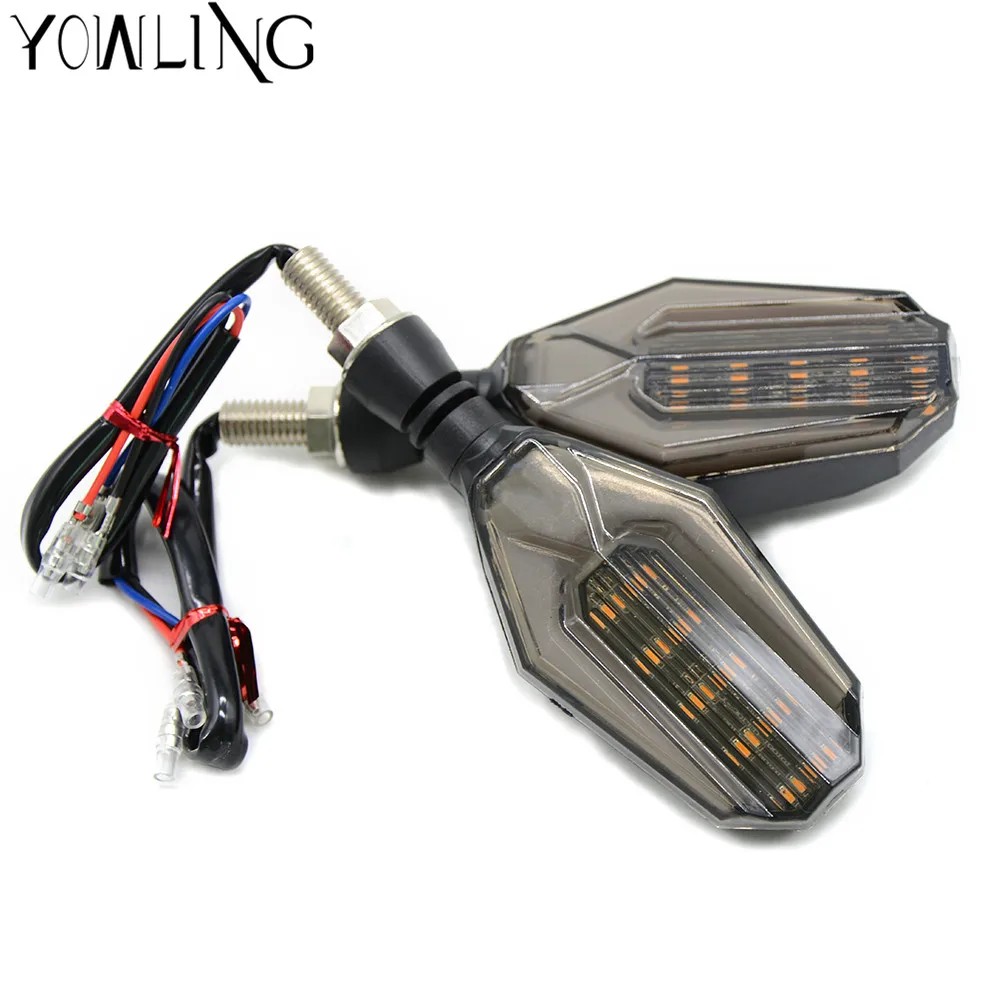 2pcs 12 LED Motorcycle Turn Signal Lights Flashing Motorbike Indicator