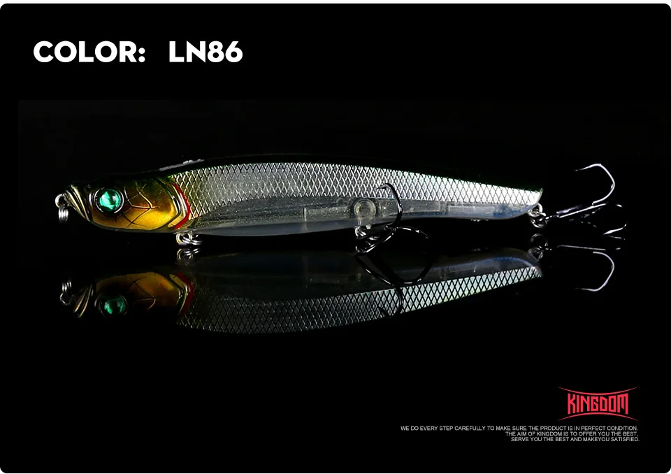 Kingdom Fishing Lures 58mm 8g, 22g Watery Beast Pencil Floating And Slow Sinking New Interesting Functional Design Baits (16)
