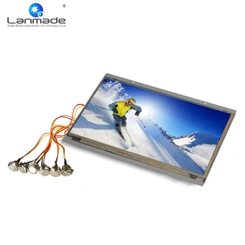 

15.6 inch real 1080P usb 3 media player lcd display open frame external push button led monitor digital signage screen