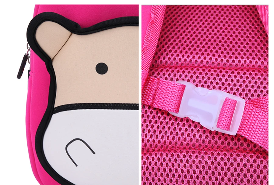 JKBW 3D Cartoon Backpacks Cute Cow Animals Shape Waterproof Neoprene School Bags for 2-8 Years Old Girls Boys Toddler Backpack (11)
