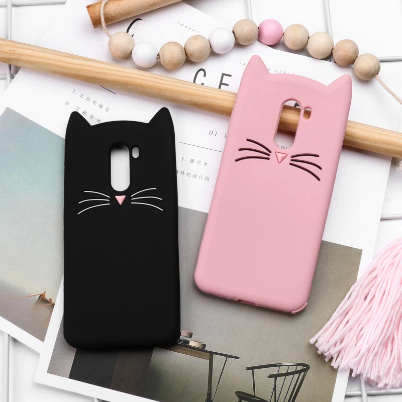 

Cute Beard Cat Case For Xiaomi Redmi Note 7 6 5 Pro 6A 5A Cases Silicone For Xiomi Pocofone F1 Mi 8 9 SE Lite Cases Cover Bumper