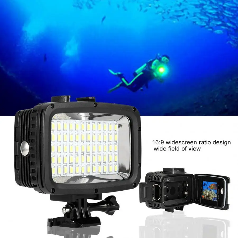 

12W LED lights Light Camera 60LEDs Professional Waterproof Diving LED Video Lighting Lamp