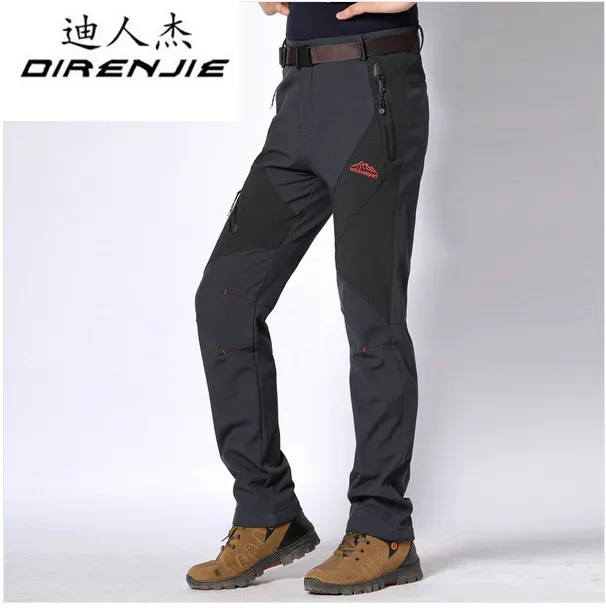 Direnjie hombre Invierno Caliente impermeable senderismo al aire libre pantalones camping escalada trekking esquí Softshell pantalón más tamaño 5XL P19