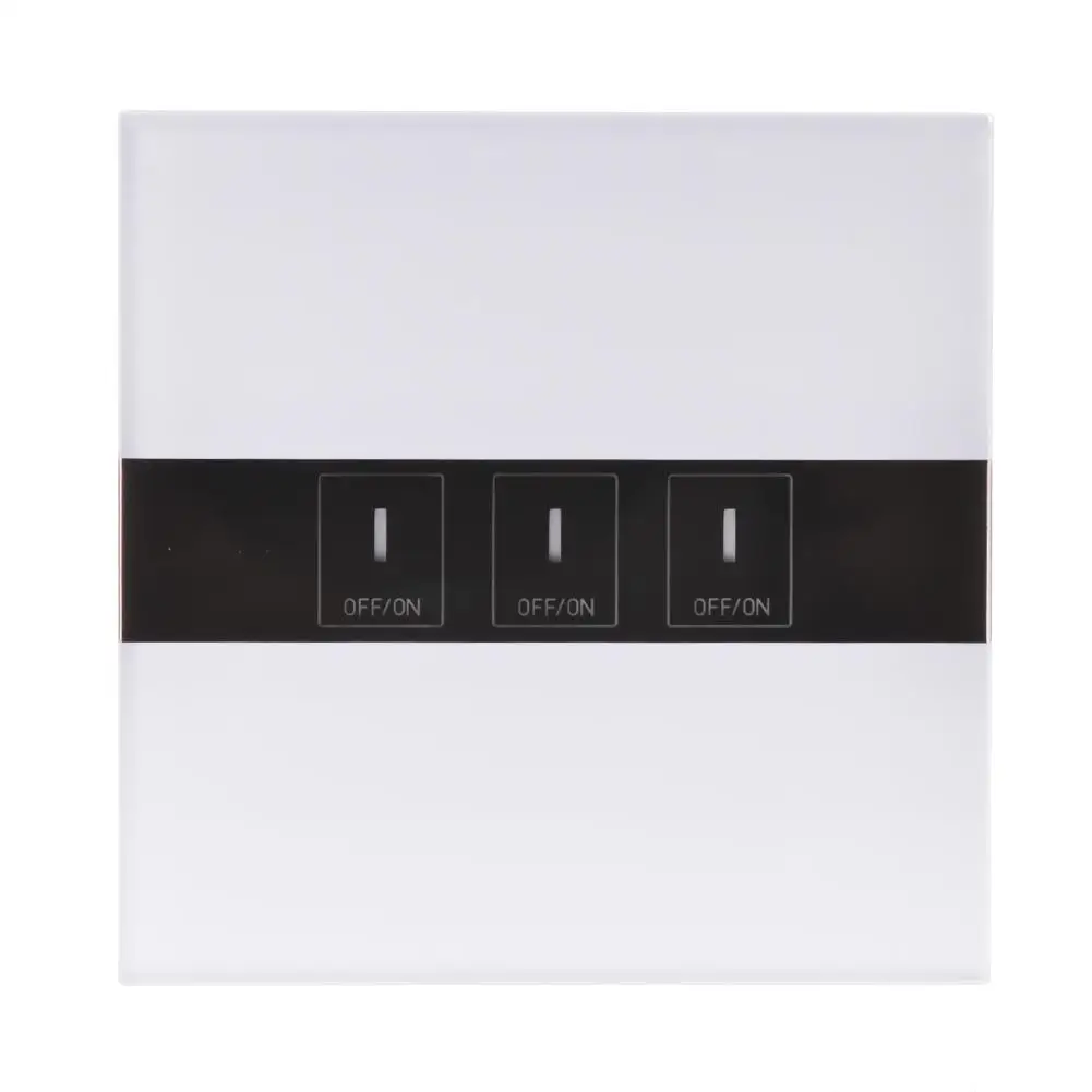

3-Way WIFI Smart LED Switch Touch Switch Panel Ewelink APP Google Home Alexa Voice Control 90-250V 600W/Gang