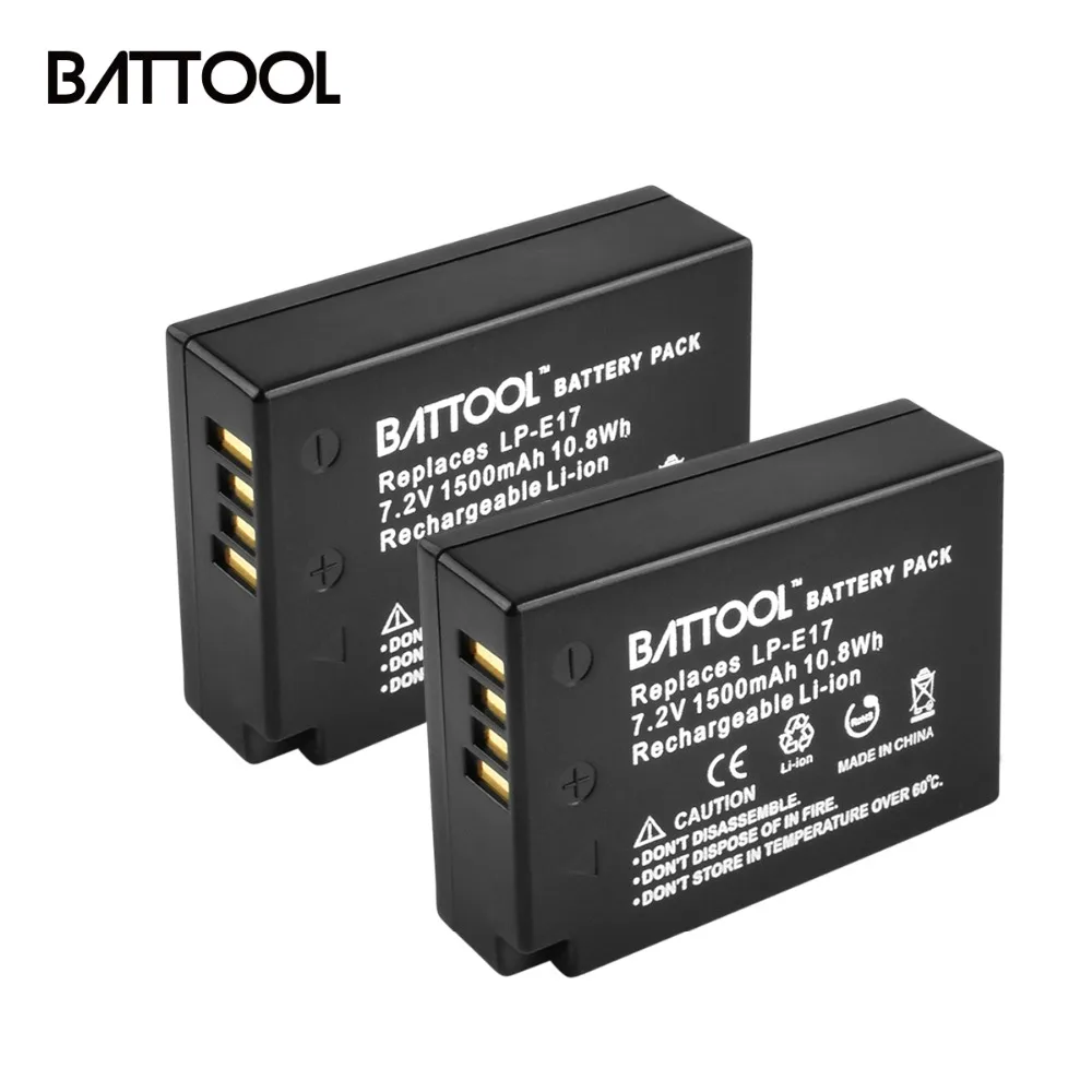 

2X LP-E17 LP E17 LPE17 Rechargeable Battery for Canon EOS M3 M5 760D/800D/Kiss 8000D/Rebel T6s 750D/Kiss X8i/Rebel T6i M3 L30