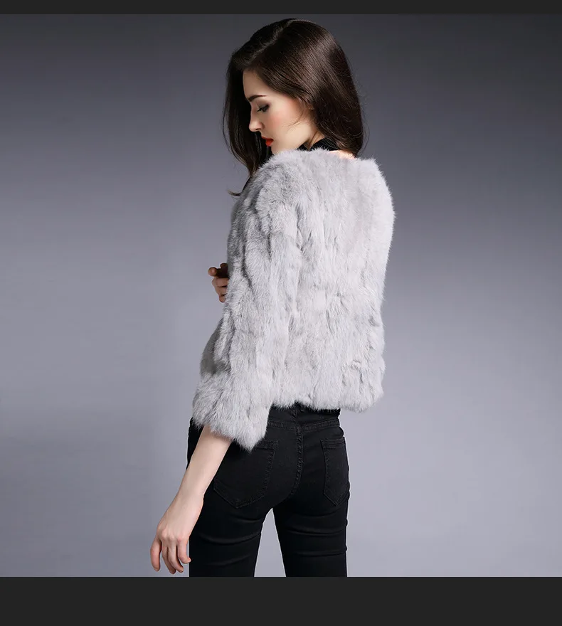 Mode brown green blue Powder cherry Mince red Véritable Réel Femmes olive Naturel Pelt orange Rex Pink leather Fourrure Complet Green Chaude O Beige Manteau De cou violet black yellow pink Lapin rose Veste Red fPSFgwq