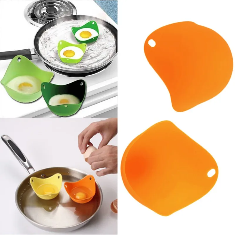 2 шт./компл. мини яйцо-пашот домашний Кухонный Контейнер для яиц готовка Poach силиконовая посуда инструменты аксессуары 4 цвета
