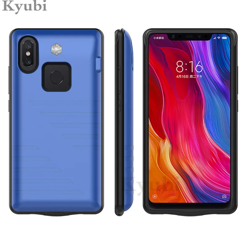 6800 мАч высокое зарядное устройство для xiaomi mi 8 Внешний портативный беспроводной зарядный чехол для xiaomi mi 8 se роскошный