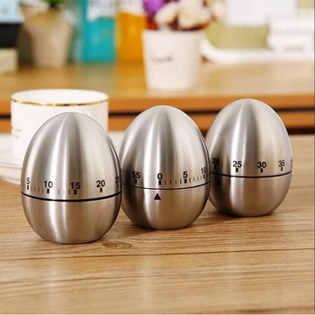 

Mechanical Egg/Apple Kitchen 60 Minutes Stainless Steel Timer Cooking Timer Alarm Kitchen Tools Gadgets Countdown Reminder Bell