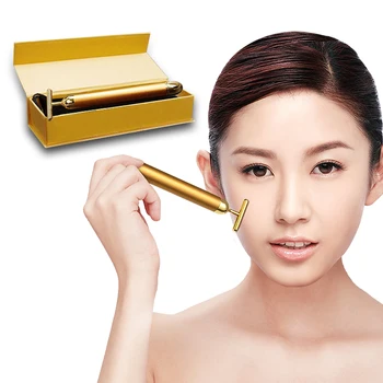 

(With Gift Box) Waterproof Facial Vibration Massage Stick Slimming Face Beauty Bar Pulse Roller Skin Tightening Wrinkle Machine