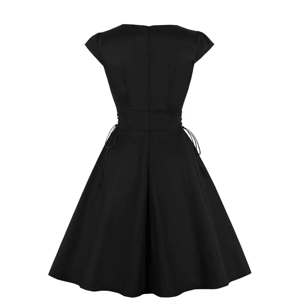 rockabilly black dress