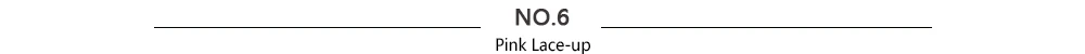 6.Pink Lace-up