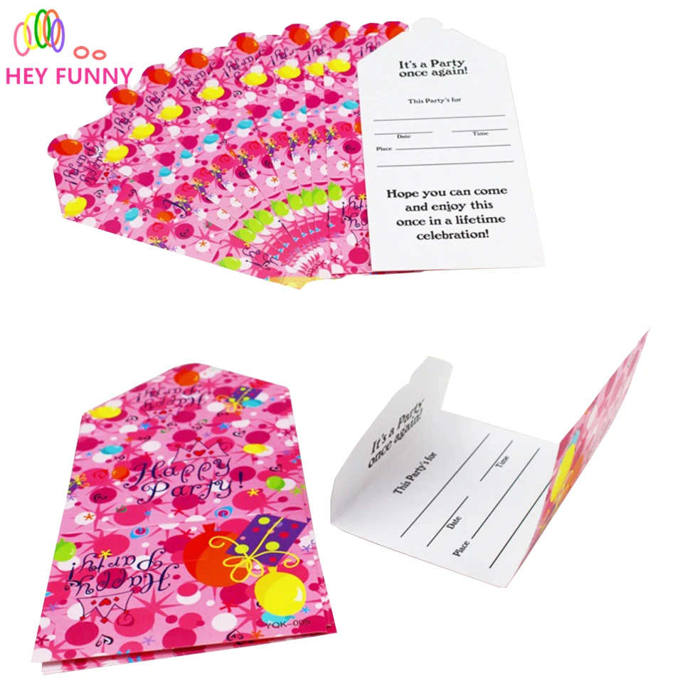 12 Pcs Lot D Anniversaire Carte D Invitation De Partie Partie Un An Invitation Bebe Pleine Lune Invitation Aliexpress