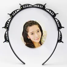 Fermaglio per capelli nero Braider Burst Pin Hairdo porta cerchio per capelli strumento per lo Styling del cerchio della testa del tessuto dell'aria Wisp a più piani