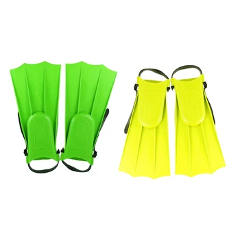 

2 Pairs Mens Womens Water Sports Swimming Pool Diving Training Fins Flippers Swim Training Fins Swim Equipment