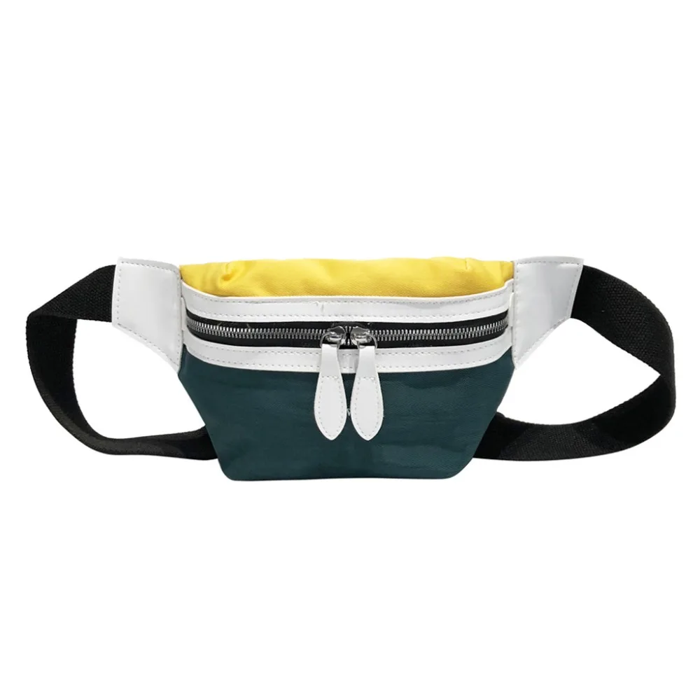 

Waist Bag Women 2019 New Canvas Leisure Panelled Fanny Chest For Girls Letter Bum Bag Packs fashion Chest Crossbody bag Belt sac