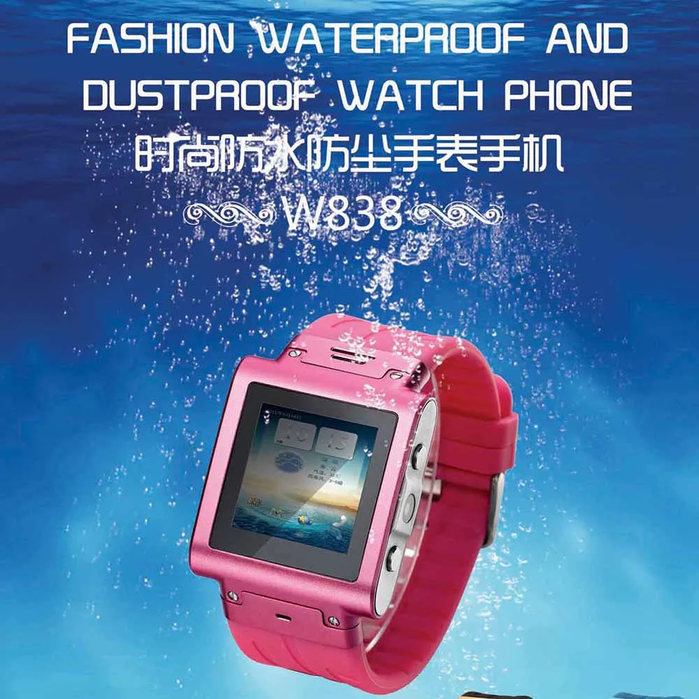 2018 Lastest Unlock GSM Watch IP67 Waterproof SKW838 Smart Watch Phone Support SIM Card JAVA Blueto