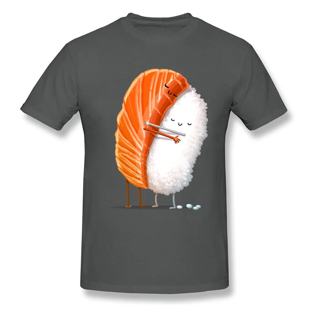 Sushi Hug Autumn All Cotton O-Neck Tops T Shirt Short Sleeve Casual Tees Company Casual Top T-shirts Free Shipping Sushi Hug carbon