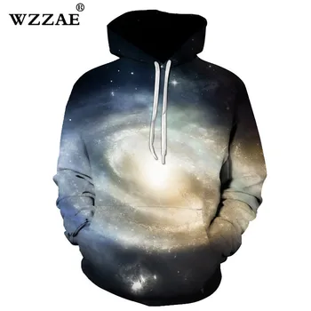 

2018 Brand New Galaxy 3D Hoodies Men Women Sweatshirts Large Hooded Outwear Printed Fashion Jackets Hooded Tracksuits Male