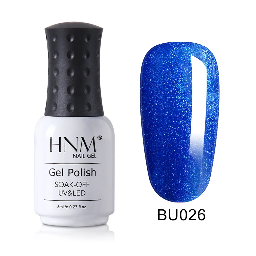 HNM для покраски ногтей синяя серия 8 мл УФ светодиодный Гель-лак для ногтей гель для ногтей Полупостоянный - Цвет: 026