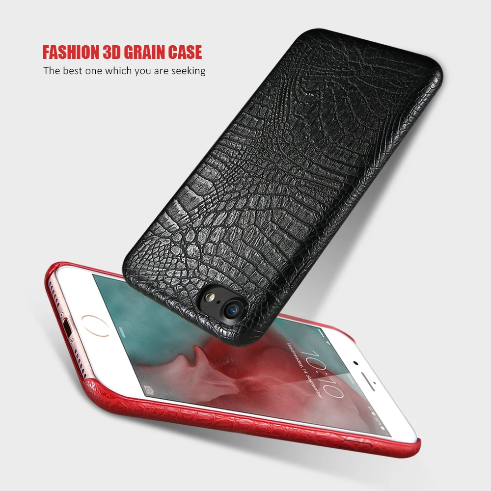 

KISSCASE modern Luxury Case For iPhone 7 8 Plus X Crocodile Phone Cases For iPhone 7 8 X XR XS Max PC+PU Leather Case Capinha
