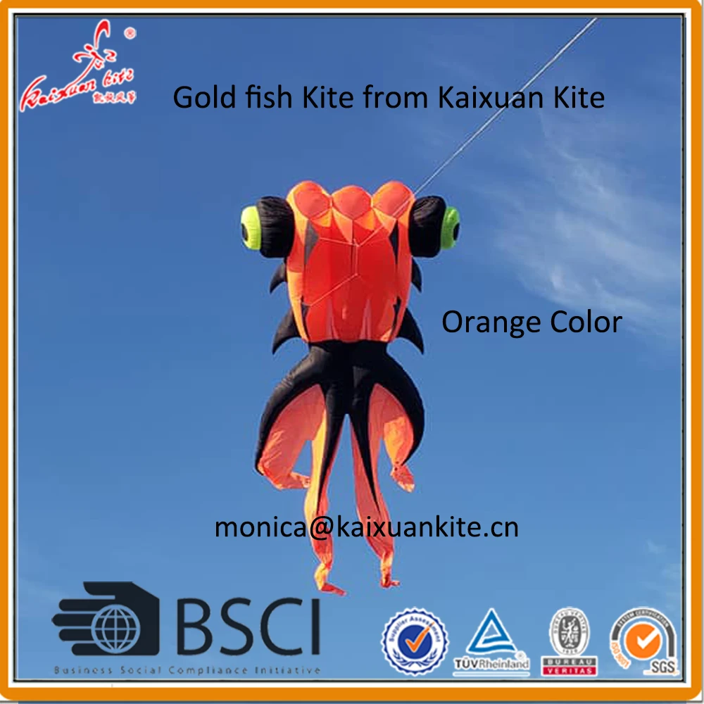 Воздушный змей Золотая рыбка от Weifang Kaixuan kite 13 8 м|goldfish kite|kite kitesweifang |