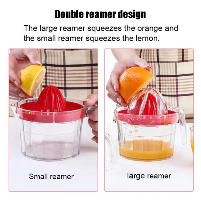 Manual Juicer Mini Plastic Lemon Orange Squeezer Kitchen Hand Press Juicer for Home Travel TB Sale