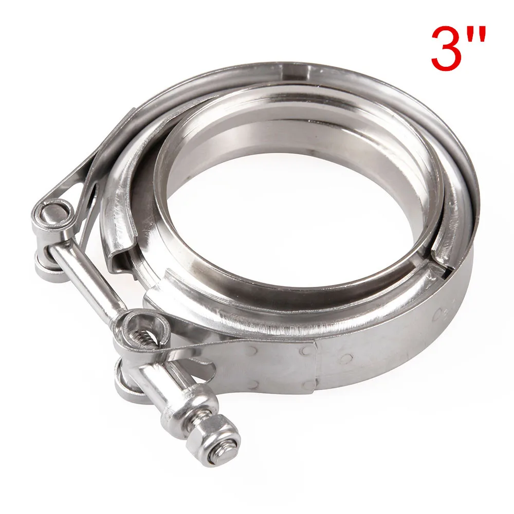 

FIFAN 2''/2.5''/4" /3" Quick Release V-band Turbo Exhaust Downpipe Flange Kit Vband Clamps Stainless Steel V band