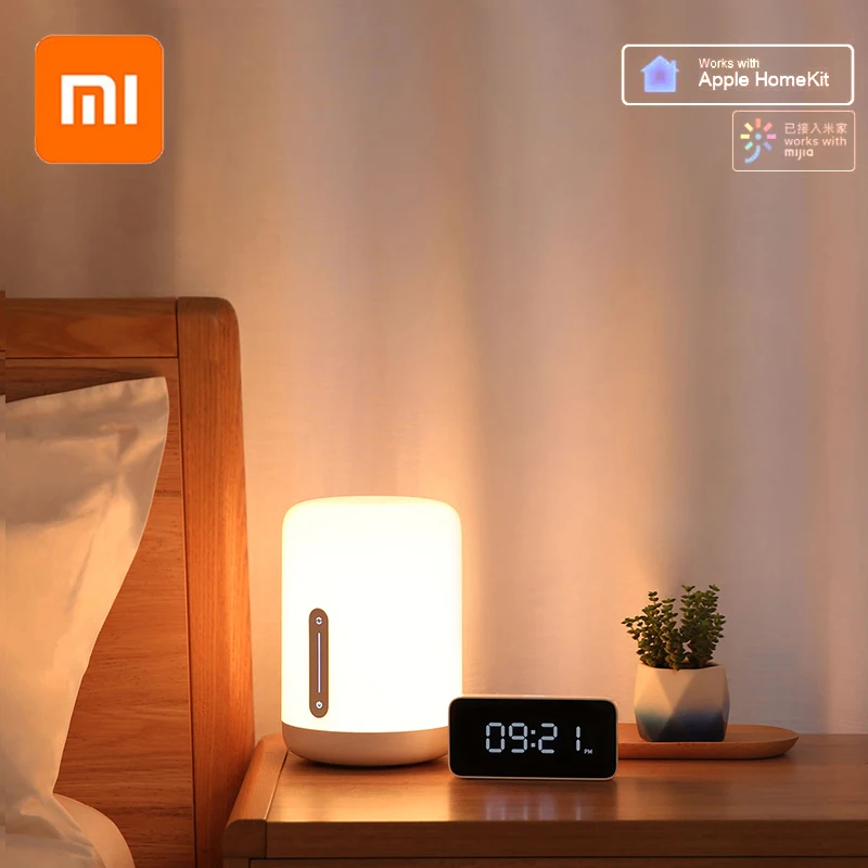 

Xiaomi Mijia Bedside Lamp 2 Smart Table LED Night Light Colorful 400 Lumens Bluetooth WiFi Touch Control for Apple HomeKit Siri