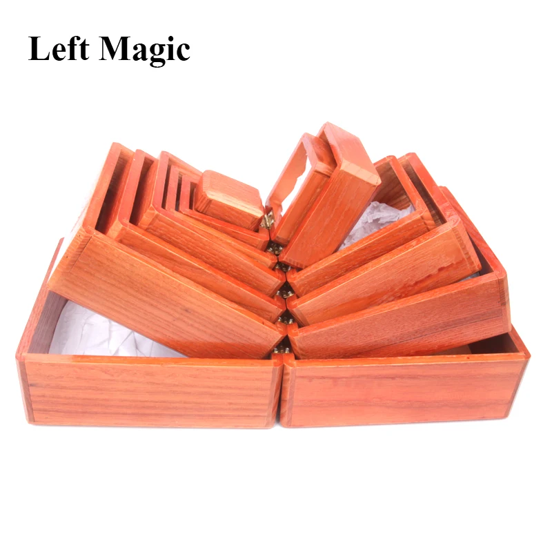 Nest Of Boxes Wooden Wooden Chinese Box Magic Tricks Vanished Object Appearing In The Box Stage