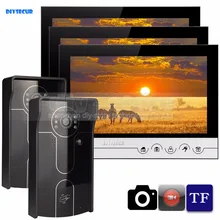DIYSECUR 9inch Video Record/Photograph Video Door Phone Doorbell Waterproof HD RFID Camera Home Security Intercom System 2V3
