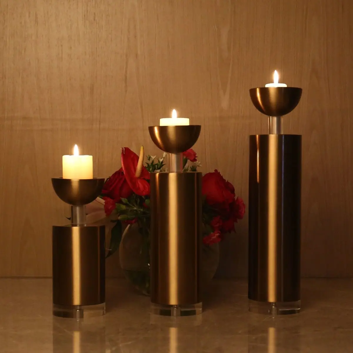 

Hemispherical Candlestick Metal Candle Holders Functional Table Decorations Best Wedding Birthday Anniversary Candelabra Gift