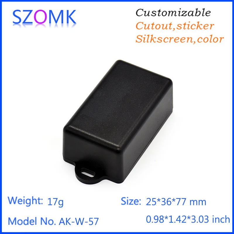 szomk small plastic enclosure for electronics instrument housing plastic case electrical junction box wall mount plastic housing (10)