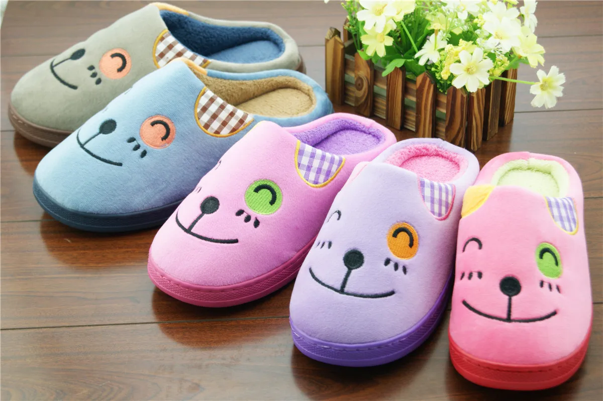 2015 New Slippers Home Slippers Cartoon Smiley Face Super Cute Cotton